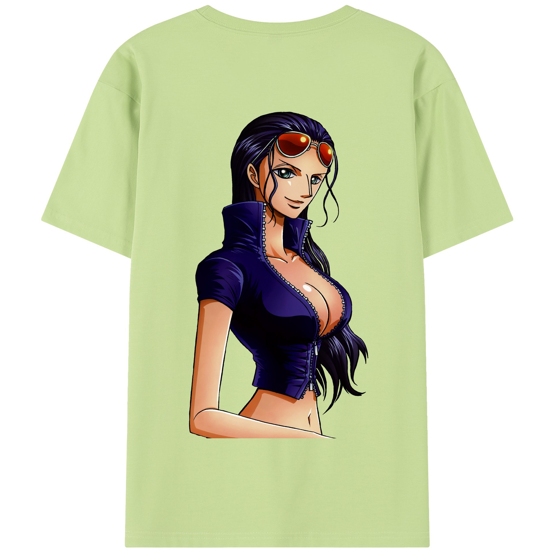 ワンピース ニコ・ロビン ONE PIECE Nico Robin 綿100％半袖Tシャツ（背面プリント）